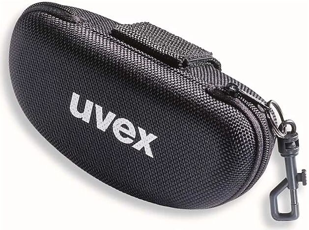 Uvex Estuche para gafas con mosquetón 9954600, para modelos de gafas con mayor curvatura, negro