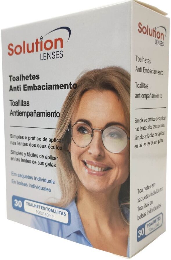 Solution Lenses Toallitas antivaho para gafas 30&nbsp;un.