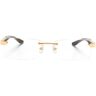 Maybach eyewear The Artist III bril met rechthoekig montuur - Groen