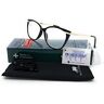 VENICE EYEWEAR OCCHIALI Venice LIDIA leesbril voor dames, modern vintage +1,0 +1,5 +2,0 +2,5, 3,0, +3,5, zwart, +2,00