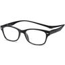 NEW VISION NEWVISION® leesbril met magneet, Presbiopia veerscharnieren, magnetische bril om de hals, rechthoekig frame met etui, NV3282 (zwart, 3,5)