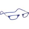 CliC Eyewear Leesbril Heren XL   Leesbril met magneet   Leesbril van TR90 polycarbonaat   Flexibele monofocale leesbril (2.0, blauw)