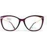 VENICE EYEWEAR OCCHIALI Venice LIDIA leesbril voor dames, modern vintage +1,0 +1,5 +2,0 +2,5, 3,0, +3,5, paars, +2,50