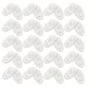 OHPHCALL 50 Paar Bril Neus Pads Antislip Glass Neus Pad Schouwspelneus Pads Stick Lenzenvloeistof Neus Pads Neus Pads Voor Bril Leesbril Neus Pad Silicagel Stipule Wit Kunststof Kern