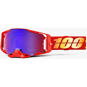 100% Armega Nuketown Motocross briller  Rød Gul