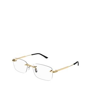 Cartier Signature C Rectangular Optical Glasses, 55mm  - Gold