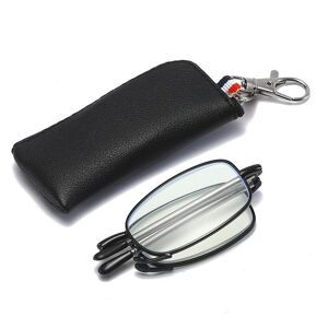 CM56GE Keychain Reading Glasses With Case Anti-fatigue Glasses Box Portable Foldable Presbyopic Eyeglasses Set