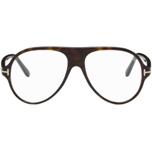 TOM FORD Brown Pilot Glasses  - 052 CLASSIC DARK HAV - Size: UNI - male