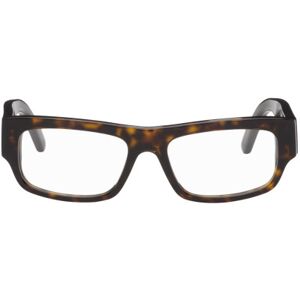 Balenciaga Tortoiseshell Rectangular Glasses  - HAVANA-HAVANA-TRANSP - Size: UNI - male