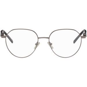 Balenciaga Gunmetal Round Glasses  - RUTHENIUM-RUTHENIUM - Size: UNI - male