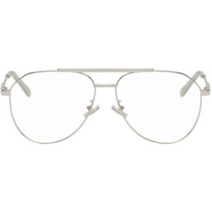 Bottega Veneta Silver Aviator Glasses  - SILVER-SILVER-TRANSP - Size: UNI - male