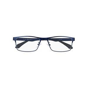 SILAC - Blue Metal 7306 - Men's Reading Glasses - Rectangular Lenses - Mat Metal Frame - Lightweight, Resistant & Comfortable Readers - Diopters +3.50 - Blue