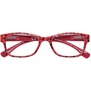 I Like Birds Reading Glasses Womens Red Robin Bird 3.50 Quality Designer Reading Glasses Sprung Hinges, Gloss Red, RGILBCHELREDROB3.5