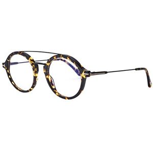 Tom Ford Glasses (Ft-5596-B 056) Acetate Plastic - Metal Havana Dark - Black