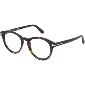 Tom Ford , Round Optical Glasses Dark Havana ,Brown unisex, Sizes: 49 MM, M