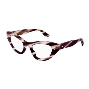 Gucci , Gg1083O Havana Transparent Glasses ,Brown unisex, Sizes: 49 MM
