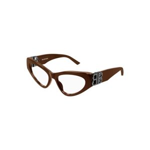 Balenciaga , Chic Brown Frame Glasses ,Brown female, Sizes: 54 MM