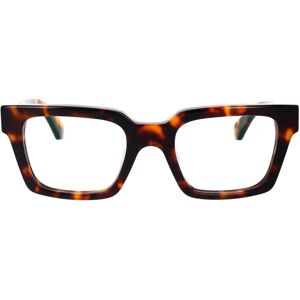 Off White , Unisex Style 21 Glasses in Havana Acetate ,Brown unisex, Sizes: 50 MM