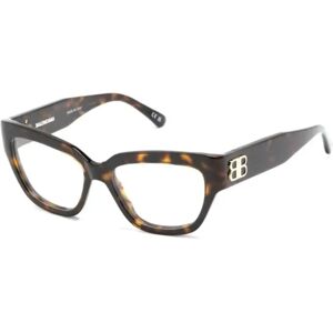 Balenciaga , Brown/Havana Optical Frame ,Brown female, Sizes: 53 MM