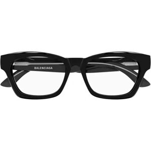 Balenciaga , Rectangular Acetate Frame Glasses Bb0242O ,Black female, Sizes: 53 MM