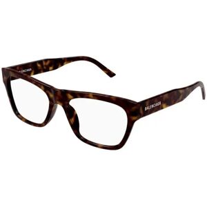 Balenciaga , Classic Havana Frame Glasses ,Brown unisex, Sizes: 54 MM