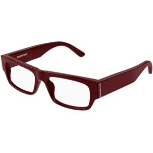 Balenciaga , Burgundy Frame Stylish Glasses ,Brown unisex, Sizes: 53 MM