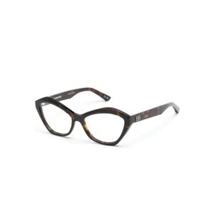 Balenciaga , Brown/Havana Optical Frame ,Brown female, Sizes: 56 MM