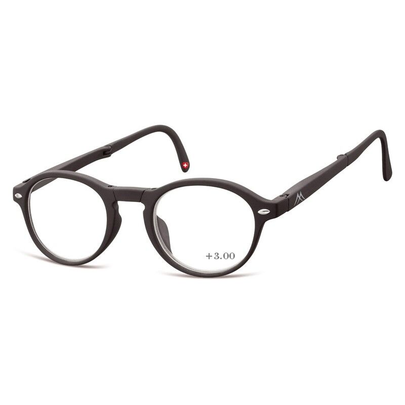 Montana Eyewear Folding Reading Glasses Unisex Black 1&nbsp;un. +3.00