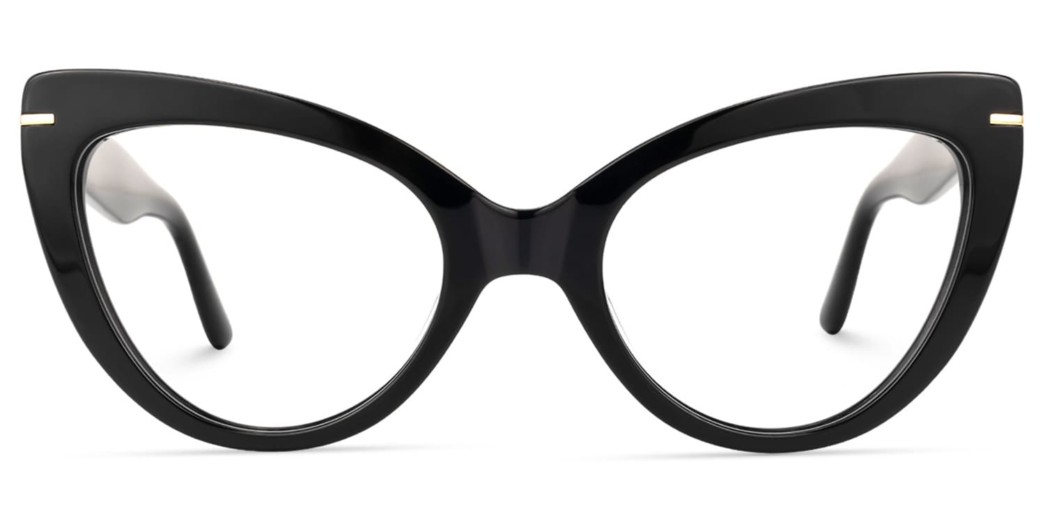 Vooglam Optical Veromca - Black Cat Eye Glasses