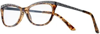 Foster Grant Women's Modera by Foster Grant Arista Crystal Accent Cat-Eye Reading Glasses, Size: +2.0, Multicolor