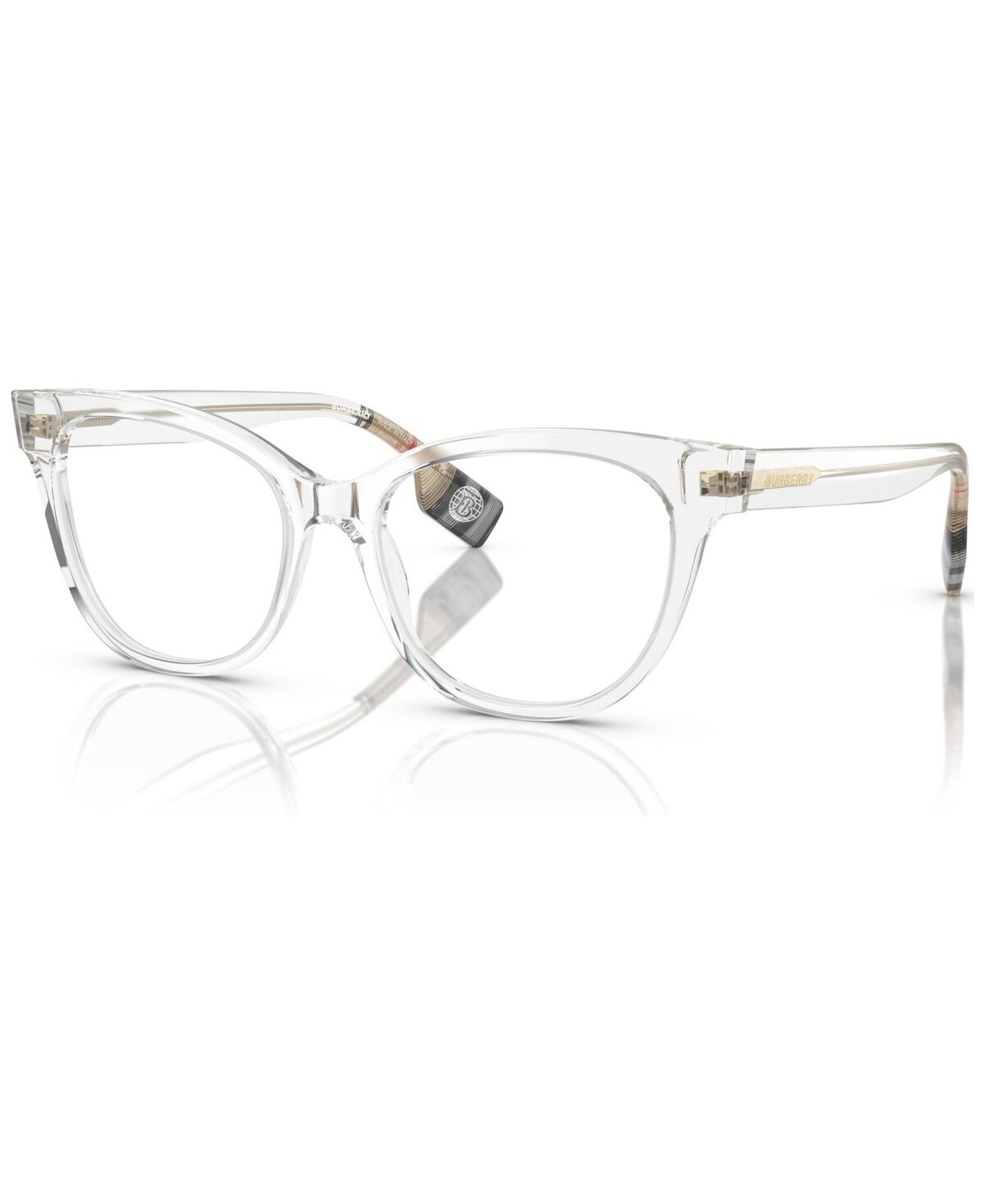 Burberry Women's Cat Eye Eyeglasses, BE2375 53 - Transparent