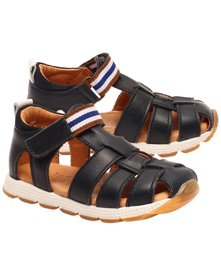 bisgaard Leder-Sandalen CALI mit Zehenschutz in navy