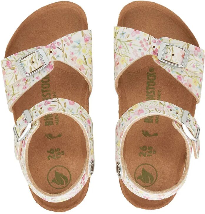 BIRKENSTOCK Sandalen RIO PLAIN BFDD WATERCOLOR FLOWER in weiß