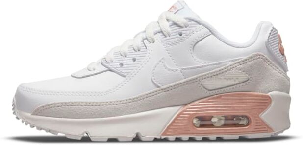 Nike Air Max 90 LTR Older Kids' Shoe - White - size: 3.5Y, 4Y