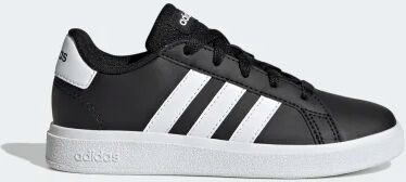 Adidas Grand Court Lifestyle Tennis Lace-Up Shoes Black / White / Black 7 - Kids Lifestyle Trainers 7