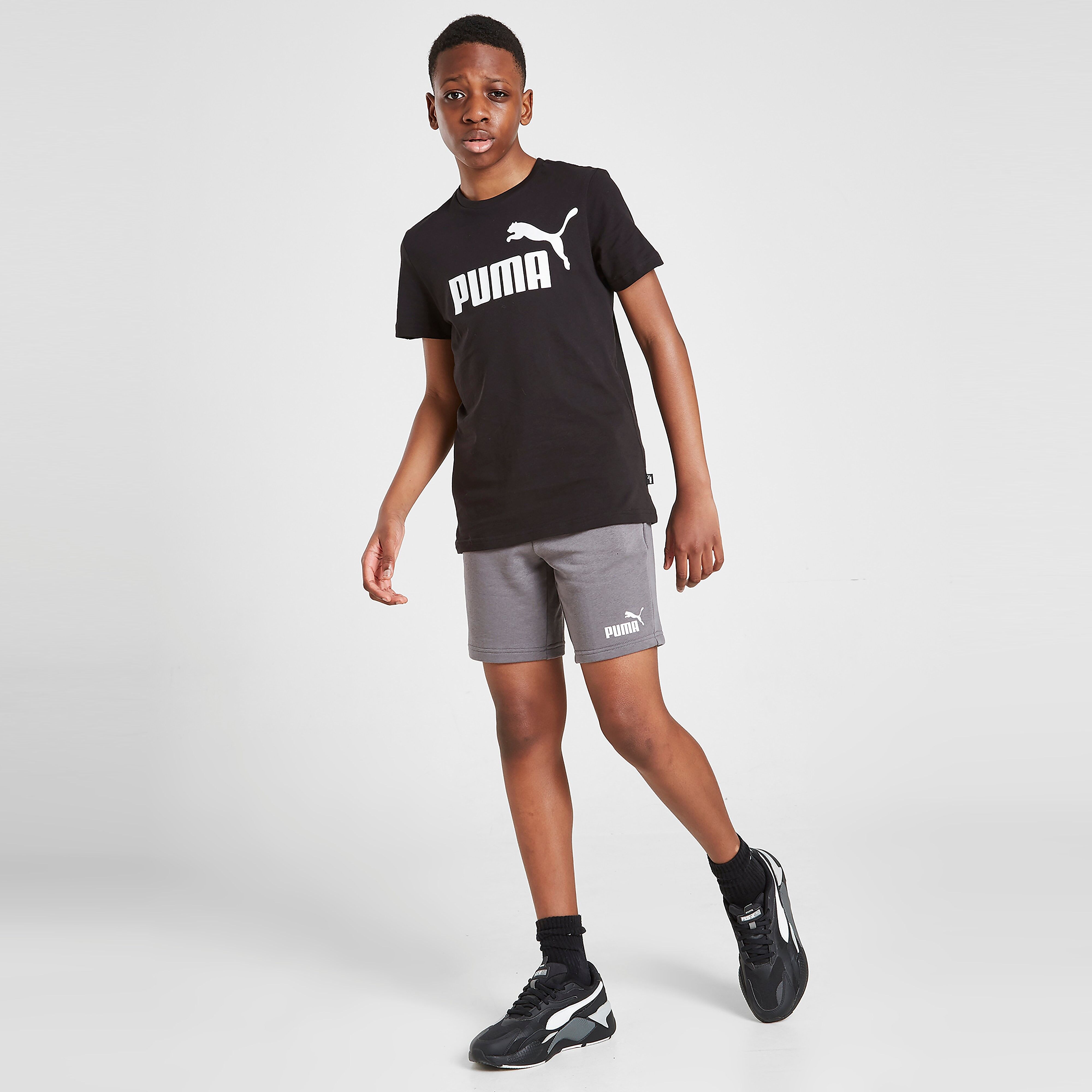 Puma Core Logo Shorts Junior - Grey - Kids  size: 13-14Y