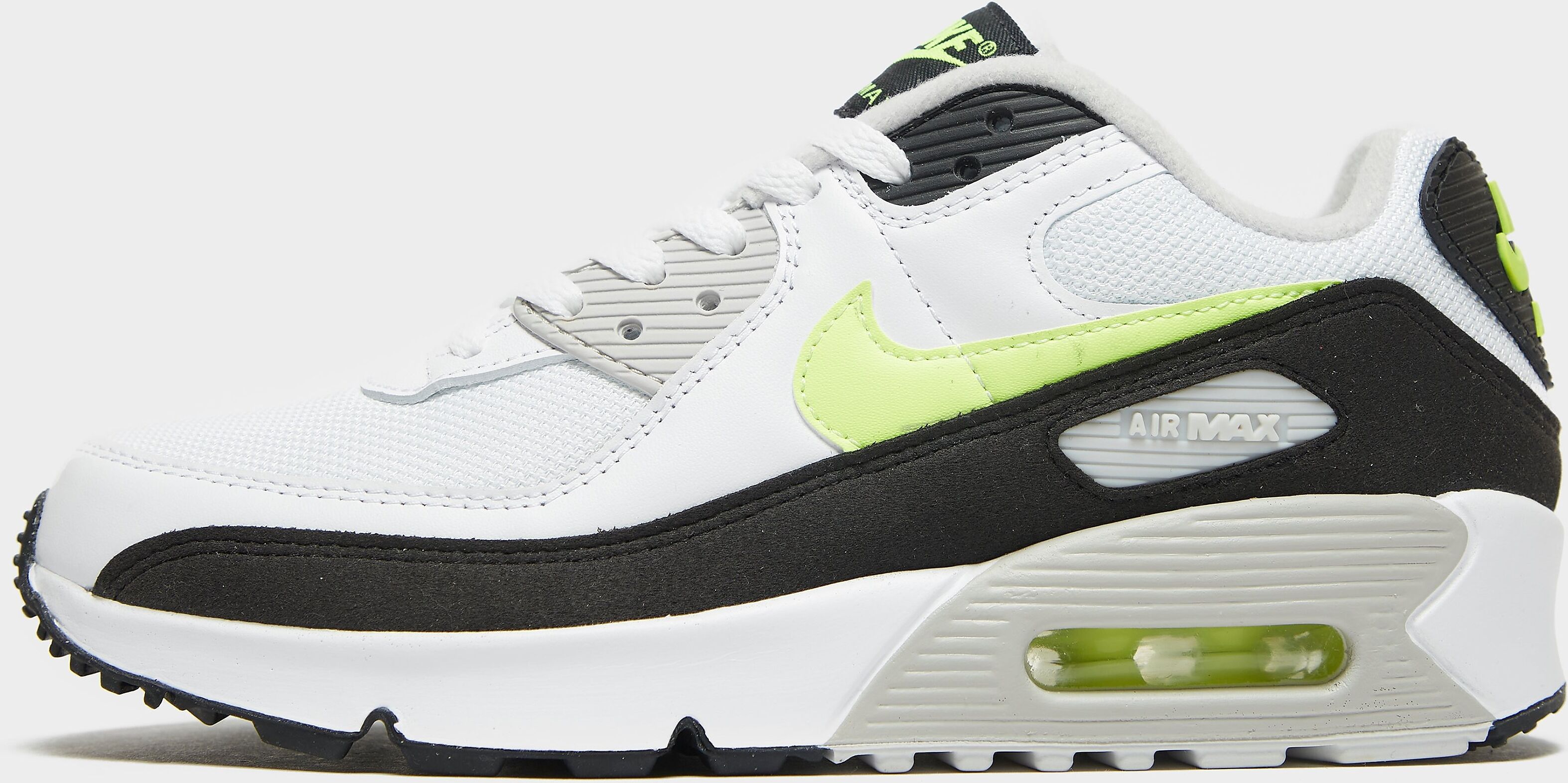 Nike Air Max 90 Junior's - White/Green  size: 6