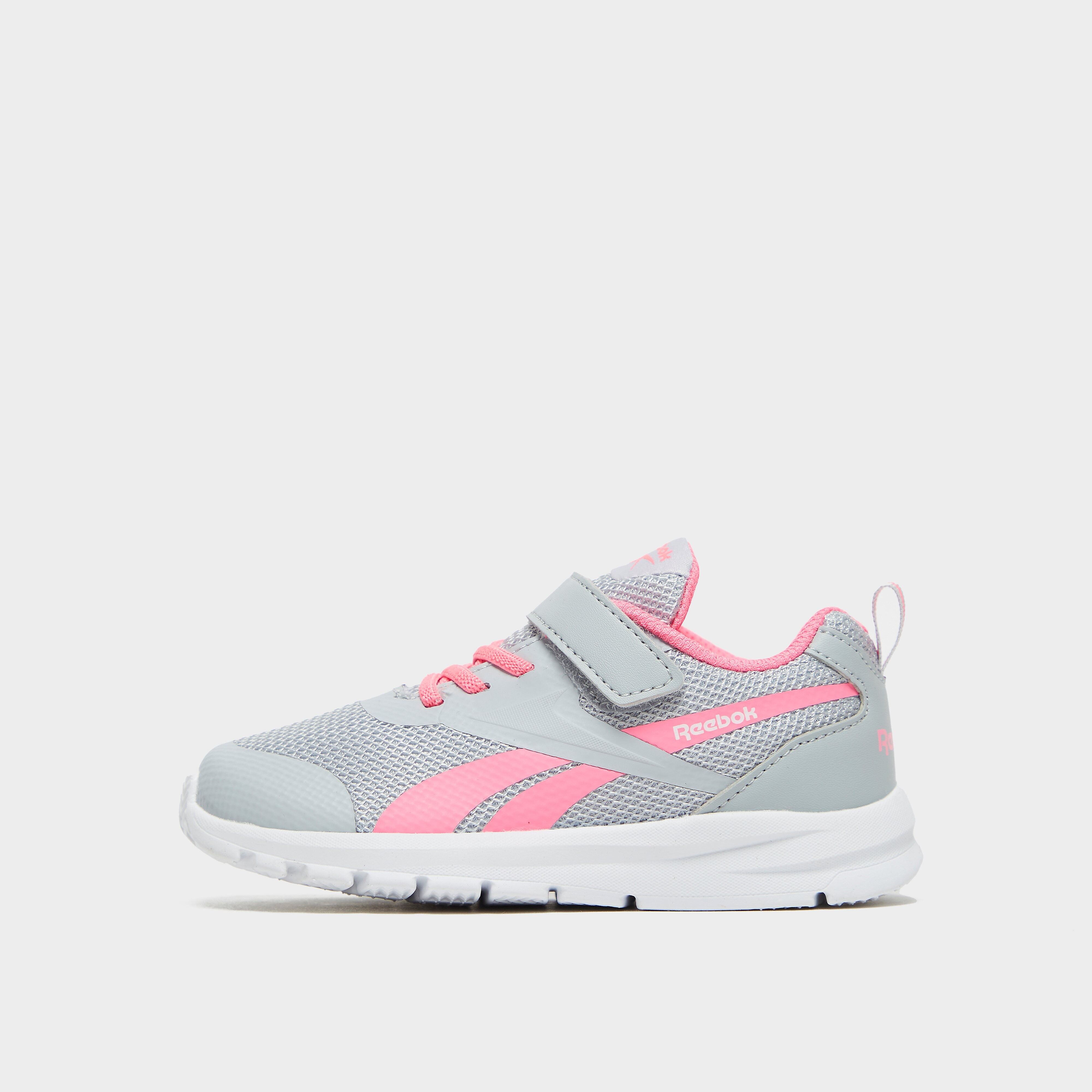 Reebok Rush Runner Infant - Cold Grey 2 / Electro Pink / White  size: 6.5