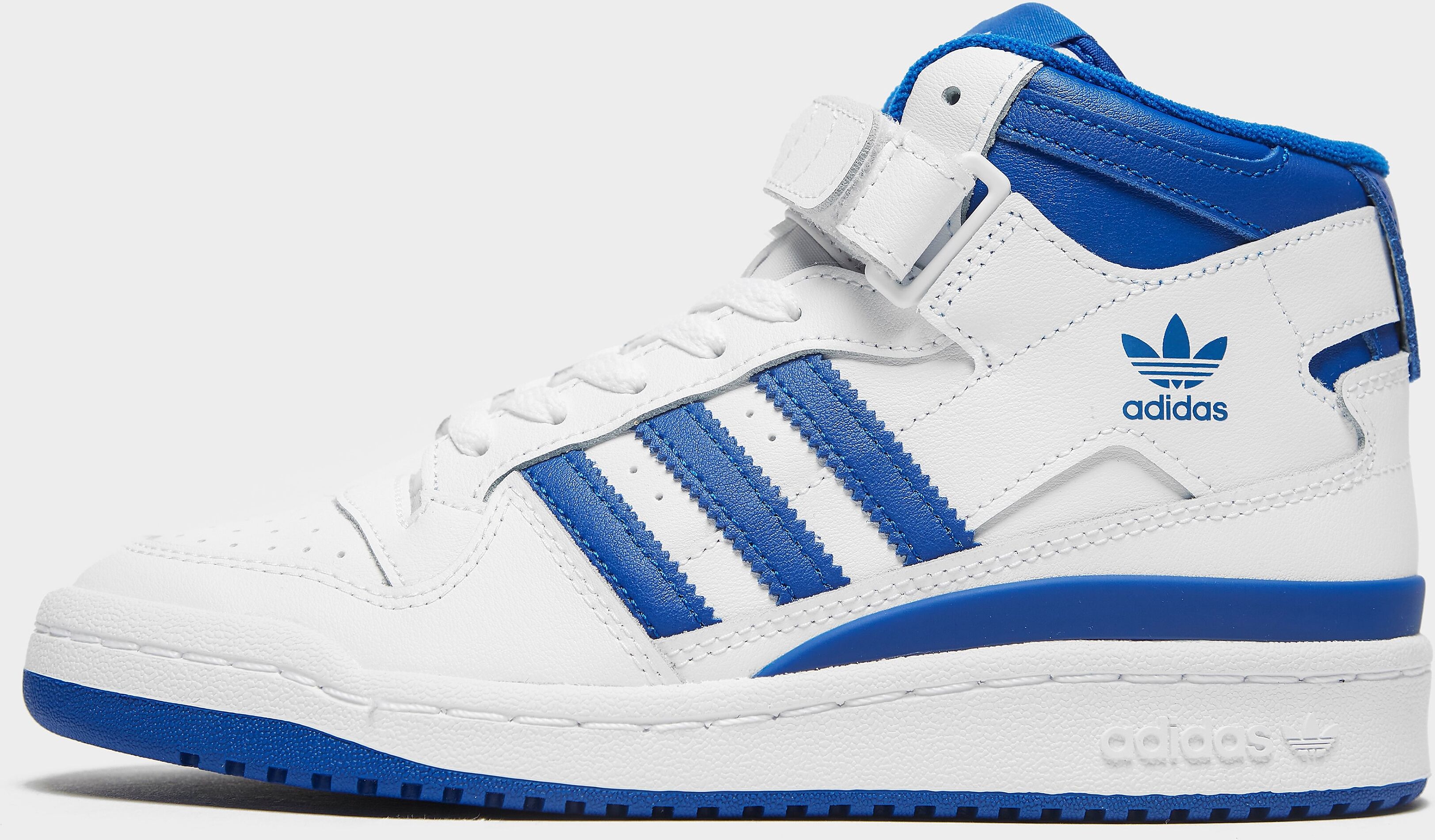 adidas Originals Forum Mid Junior - Cloud White / Royal Blue / Cloud White/Blue - Kids  size: 3.5