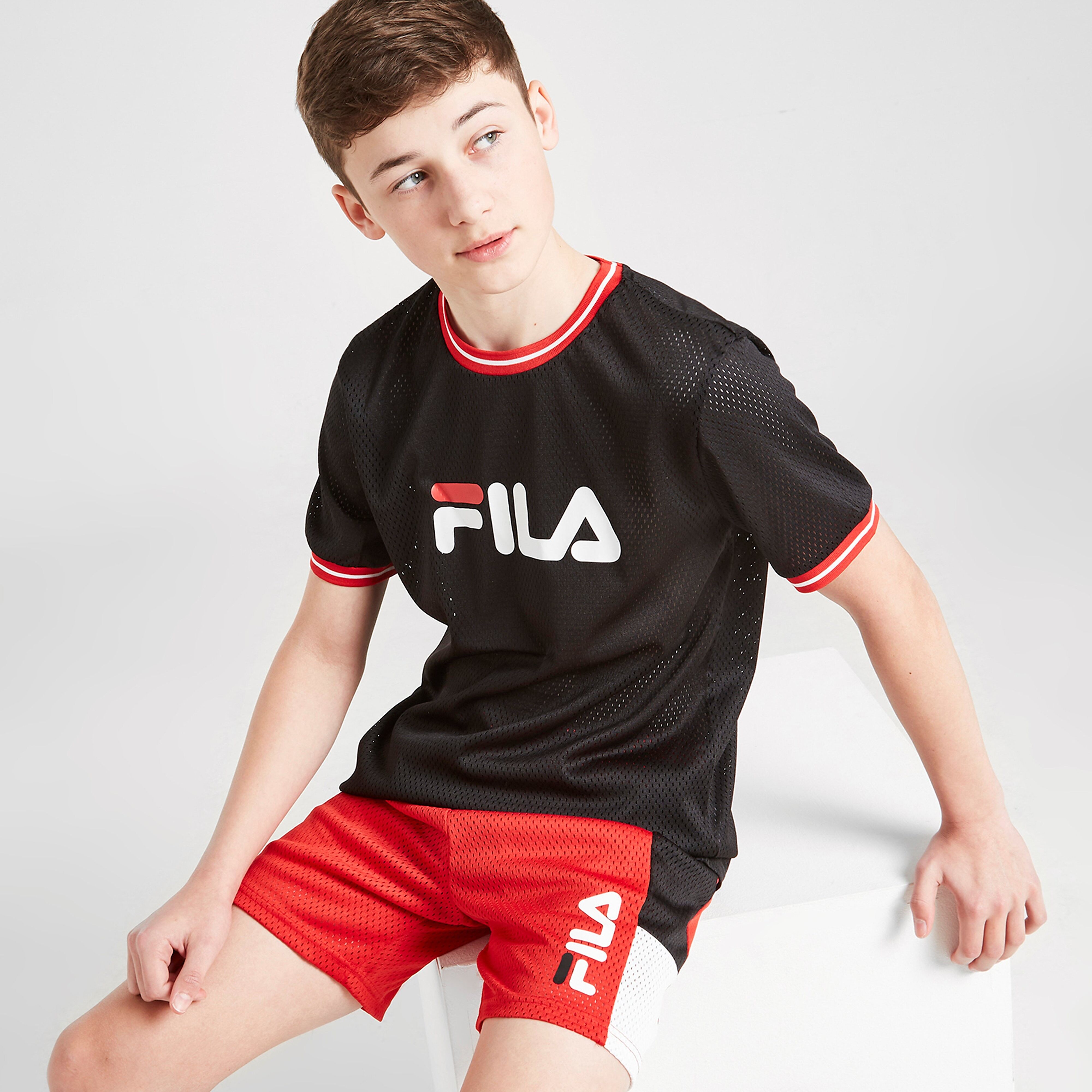 Fila Bass Mesh Shorts Junior - Red - Kids  size: 12-13Y