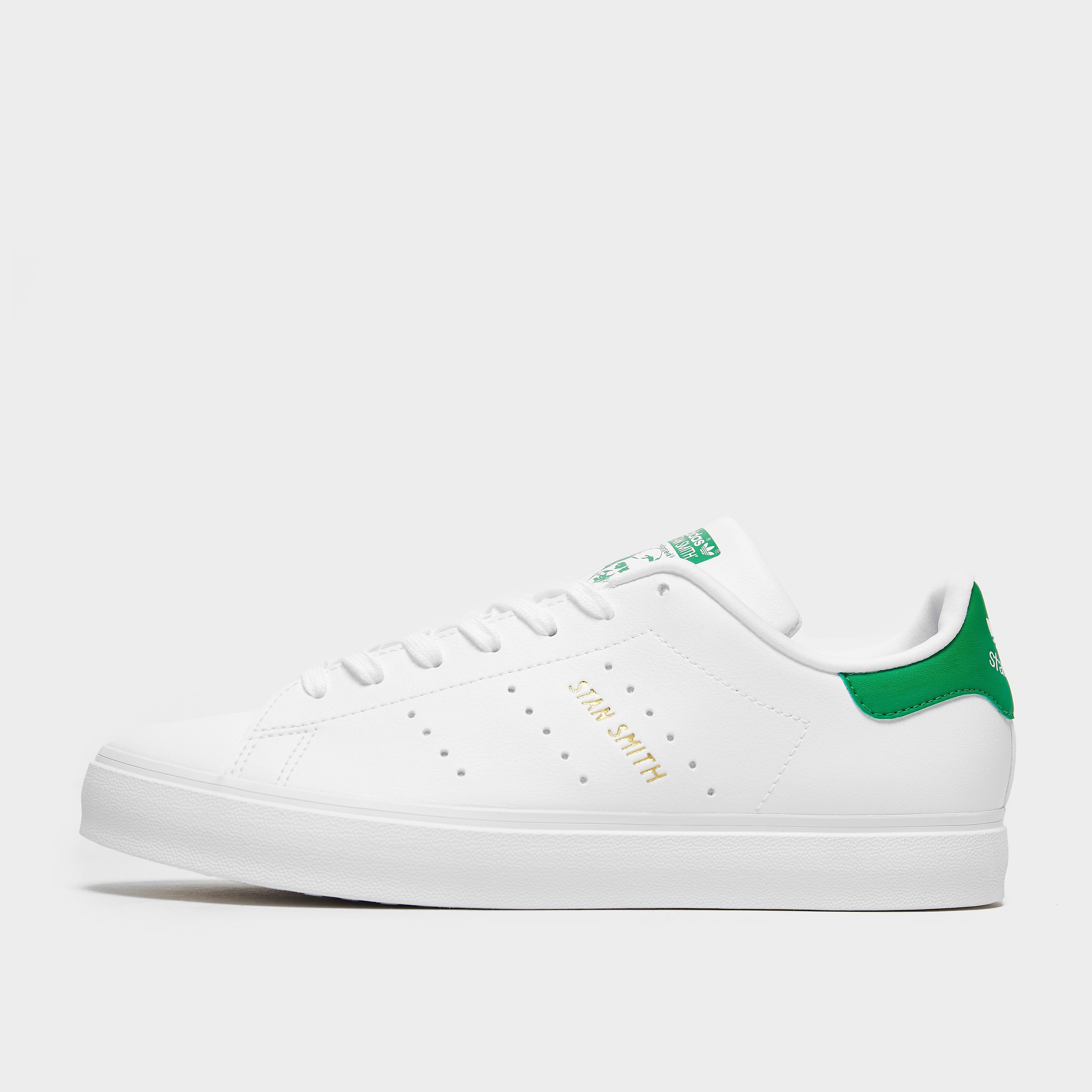 adidas Originals Stan Smith Vulcanized Junior's - White/Green - Kids  size: 5
