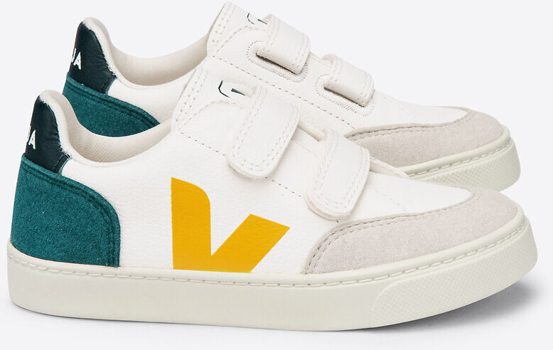 VEJA Baskets en cuir enfant V-12 VELCRO