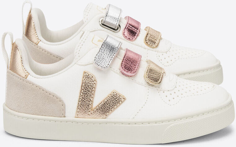 VEJA Baskets scratchées enfant V-10 CHROMEFREE