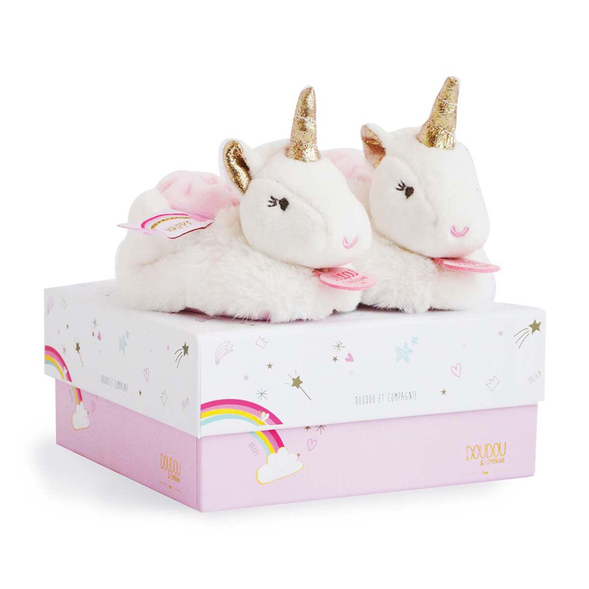 DOUDOU ET COMPAGNIE Chaussons Lucie la licorne DC3311