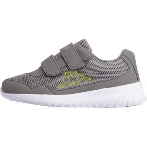 Kappa Sneaker, mit Klettverschlüssen grey/lime  34