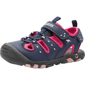 KangaROOS Sandale »K-Trek«, mit Klettverschluss blau-pink  29