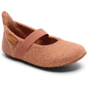 Bisgaard Hausschuh »bisgaard ballet wool«, Ballerina, Schlupfschuh mit... rosé Größe 34