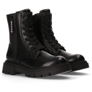 Tommy Hilfiger Schnürboots »LACE-UP BOOT«, mit coolem Aussenreissverschluss schwarz Größe 38