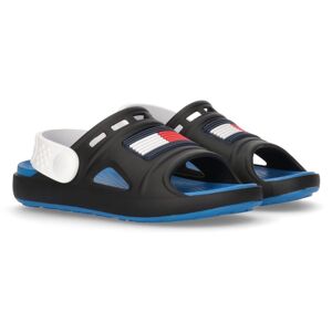 Tommy Hilfiger Badesandale »COMFY«, Sommerschuh, Poolslides, Barfussschuh,... schwarz-weiss Größe 28