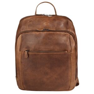 Piké Laptoprucksack, echt Leder, Made in Italy cognac Größe B/H/T: 28 cm x 35 cm x 6 cm